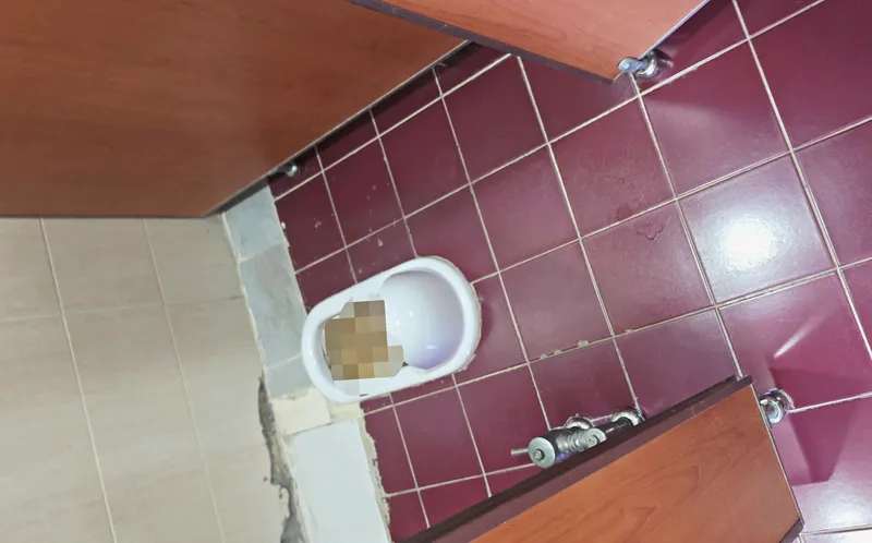 베란다 배수구 현장 사진